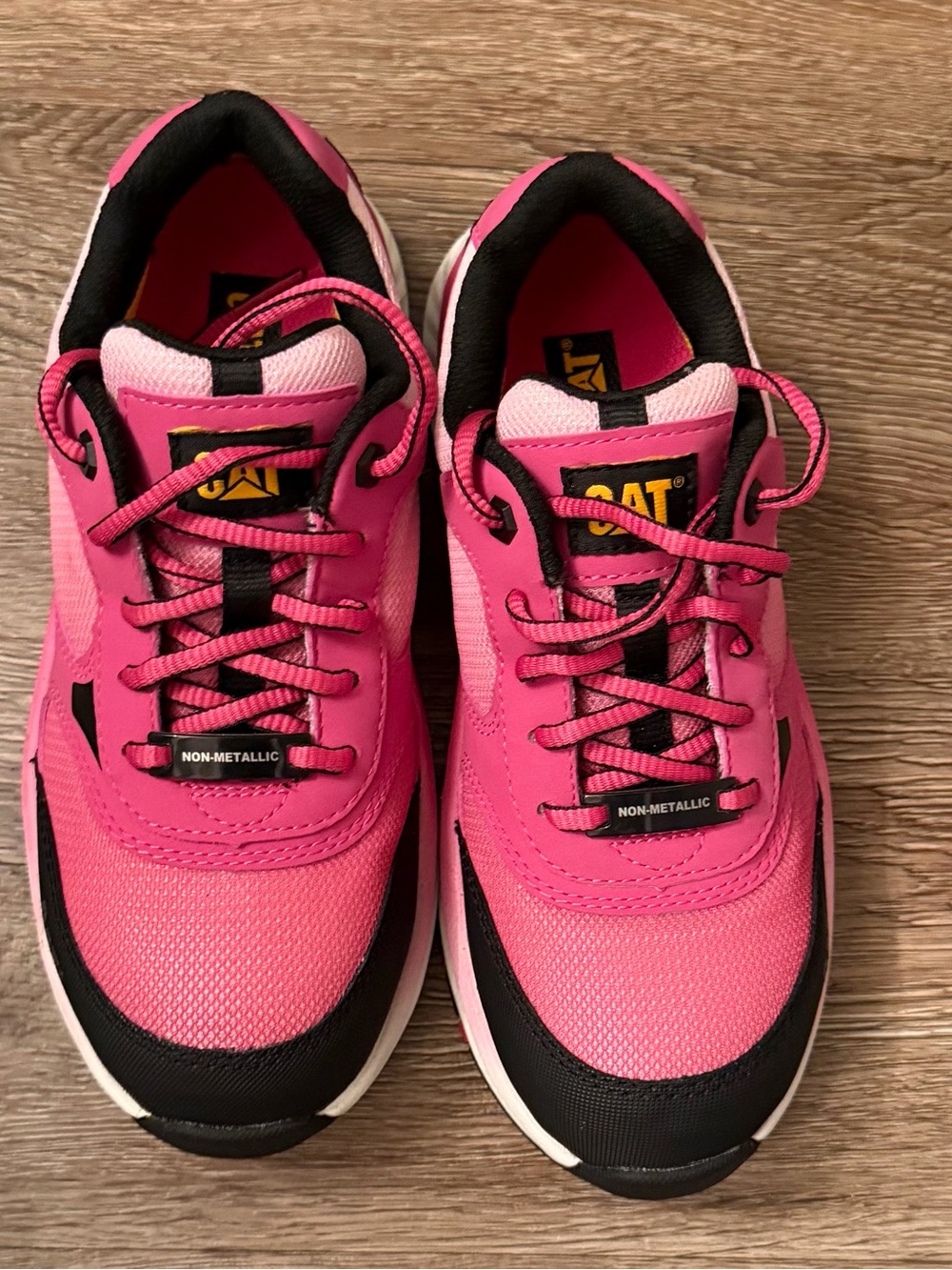 Caterpillar Women's Hot Pink and Black Non-Metallic Sneakers